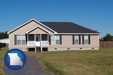 a manufactured home - with Missouri icon