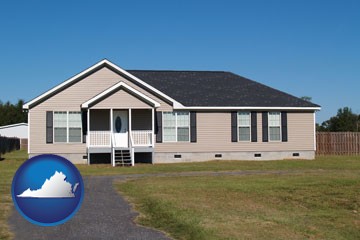 a manufactured home - with Virginia icon