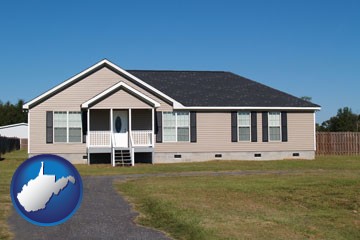 a manufactured home - with West Virginia icon